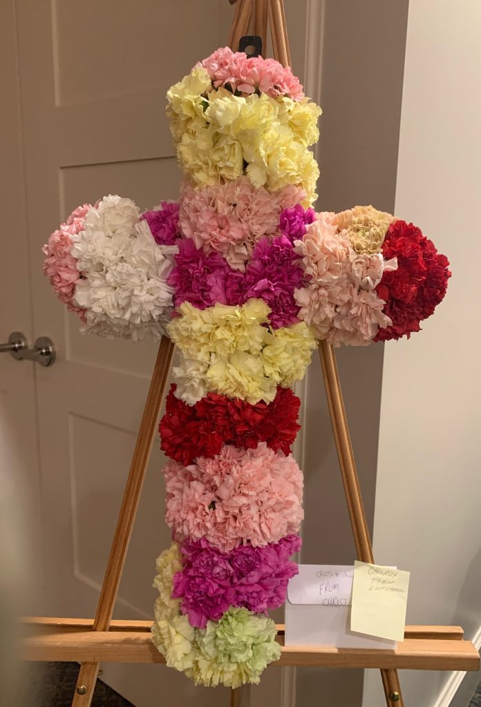 Fresh Flower Wreath or Cross